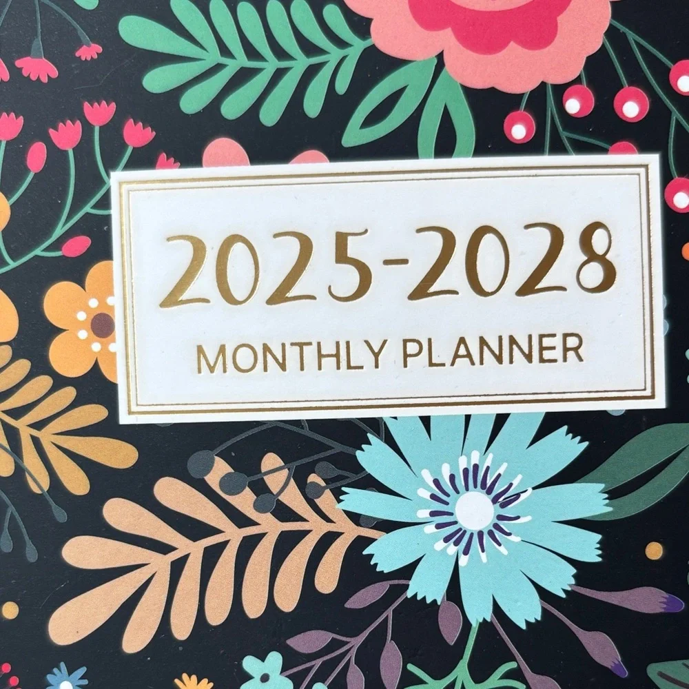 Artfan Floral Monthly Planner 2025-2028